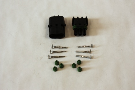#WP267 - Weatherpack Connectors, Triple male and female